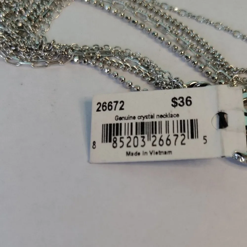 Cookie Lee Elegant Silver Multi-Strand Necklace